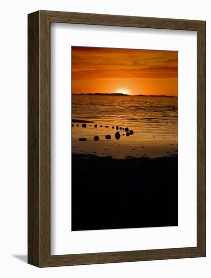 Sunset on the Beach-dilsiz-Framed Photographic Print