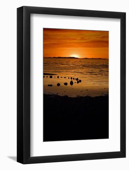 Sunset on the Beach-dilsiz-Framed Photographic Print