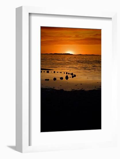 Sunset on the Beach-dilsiz-Framed Photographic Print