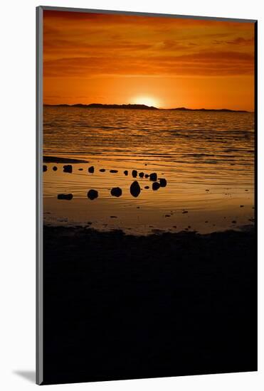 Sunset on the Beach-dilsiz-Mounted Photographic Print