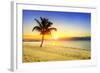 Sunset on the Beach-vent du sud-Framed Photographic Print