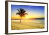 Sunset on the Beach-vent du sud-Framed Photographic Print