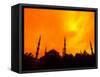 Sunset on the Blue Mosque, Istanbul, Turkey-Bill Bachmann-Framed Stretched Canvas