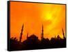 Sunset on the Blue Mosque, Istanbul, Turkey-Bill Bachmann-Framed Stretched Canvas