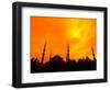 Sunset on the Blue Mosque, Istanbul, Turkey-Bill Bachmann-Framed Photographic Print