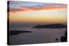 Sunset on the Caldeira of Santorini, Greece-Françoise Gaujour-Stretched Canvas