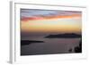 Sunset on the Caldeira of Santorini, Greece-Françoise Gaujour-Framed Photographic Print