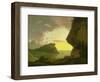 Sunset on the Coast Near Naples, circa 1785-90-Joseph Wright of Derby-Framed Giclee Print