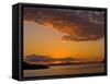 Sunset on the Dalmatian Coast, Dubrovnik Area, Dalmatia, Croatia, Europe-Richard Cummins-Framed Stretched Canvas