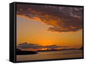 Sunset on the Dalmatian Coast, Dubrovnik Area, Dalmatia, Croatia, Europe-Richard Cummins-Framed Stretched Canvas