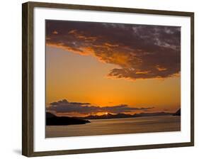 Sunset on the Dalmatian Coast, Dubrovnik Area, Dalmatia, Croatia, Europe-Richard Cummins-Framed Photographic Print