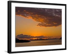 Sunset on the Dalmatian Coast, Dubrovnik Area, Dalmatia, Croatia, Europe-Richard Cummins-Framed Photographic Print