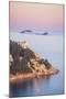 Sunset on the Dalmatian Coast with Otok Bobara and Mrkan islands, Dubrovnik Riviera, Dubrovnik, Cro-Neale Clark-Mounted Photographic Print