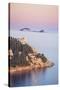 Sunset on the Dalmatian Coast with Otok Bobara and Mrkan islands, Dubrovnik Riviera, Dubrovnik, Cro-Neale Clark-Stretched Canvas