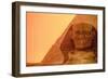 Sunset on the Giza Plateau and Pyramids, Egypt,Old Kingdom,Sphinx, 1995 (Photo)-Kenneth Garrett-Framed Giclee Print