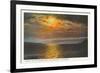 Sunset on the Golden Gate, San Francisco, California-null-Framed Art Print