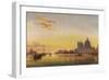 Sunset on the Lagoon of Venice-Edward William Cooke-Framed Premium Giclee Print