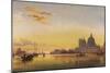 Sunset on the Lagoon of Venice-Edward William Cooke-Mounted Premium Giclee Print