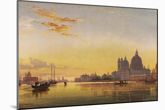 Sunset on the Lagoon of Venice-Edward William Cooke-Mounted Giclee Print