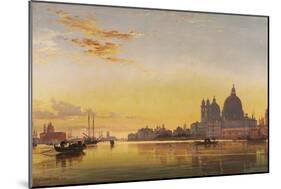 Sunset on the Lagoon of Venice-Edward William Cooke-Mounted Giclee Print