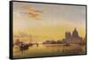 Sunset on the Lagoon of Venice-Edward William Cooke-Framed Stretched Canvas