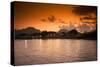 Sunset on the Nam Song River in Vang Vieng, Laos-Micah Wright-Stretched Canvas