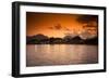 Sunset on the Nam Song River in Vang Vieng, Laos-Micah Wright-Framed Photographic Print