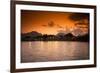 Sunset on the Nam Song River in Vang Vieng, Laos-Micah Wright-Framed Photographic Print