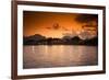 Sunset on the Nam Song River in Vang Vieng, Laos-Micah Wright-Framed Photographic Print