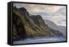 Sunset on the Napali Coast, Kauai, Hawaii, United States of America, Pacific-Michael Runkel-Framed Stretched Canvas