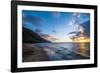 Sunset on the Napali Coast, Kauai, Hawaii,United States of America, Pacific-Michael Runkel-Framed Photographic Print