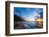 Sunset on the Napali Coast, Kauai, Hawaii,United States of America, Pacific-Michael Runkel-Framed Premium Photographic Print