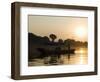 Sunset on the Narmada River, Maheshwar, Madhya Pradesh State, India-R H Productions-Framed Photographic Print