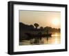 Sunset on the Narmada River, Maheshwar, Madhya Pradesh State, India-R H Productions-Framed Photographic Print