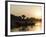 Sunset on the Narmada River, Maheshwar, Madhya Pradesh State, India-R H Productions-Framed Photographic Print