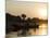 Sunset on the Narmada River, Maheshwar, Madhya Pradesh State, India-R H Productions-Mounted Photographic Print