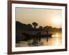 Sunset on the Narmada River, Maheshwar, Madhya Pradesh State, India-R H Productions-Framed Photographic Print