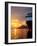 Sunset on the Nieuw Amsterdam in the Port of Dubrovnik on its Maiden Voyage, Dubrovnik, Croatia-Richard Duval-Framed Photographic Print