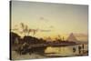 Sunset on the Nile, Cairo-Hermann Corrodi-Stretched Canvas