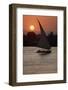 Sunset on the Nile with Boat-null-Framed Photographic Print