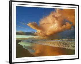 Sunset on the ocean, New South Wales, Australia-Frank Krahmer-Framed Giclee Print