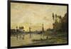 Sunset on the Oise, 1865-Charles-François Daubigny-Framed Giclee Print