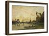 Sunset on the Oise, 1865-Charles-François Daubigny-Framed Giclee Print