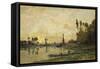 Sunset on the Oise, 1865-Charles-François Daubigny-Framed Stretched Canvas