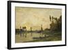 Sunset on the Oise, 1865-Charles-François Daubigny-Framed Giclee Print