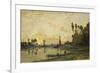 Sunset on the Oise, 1865-Charles-François Daubigny-Framed Giclee Print