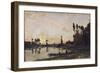 Sunset on the Oise, 1865-Charles-Francois Daubigny-Framed Giclee Print