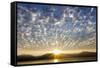 Sunset on the Olympic Mountains and Hood Canal, Washington, USA-Don Paulson-Framed Stretched Canvas