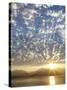 Sunset on the Olympic Mountains and Hood Canal, Washington, USA-Don Paulson-Stretched Canvas