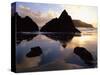 Sunset on the Oregon Coast at Harris Beach State Park, Oregon, USA-Jerry Ginsberg-Stretched Canvas